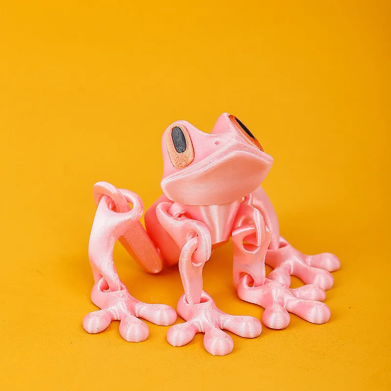 3D Printing Tree Frog Fridge Magnet Joint Movable Ornament Kitchen Zpaxo C