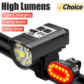 9 LED USB Rechargeable Zoomable Bike Headlight – IPX5 Waterproof