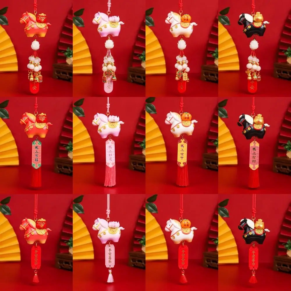 Tang Horse Chinese Year Decoration Traditional Cute Spring Festival Zpaxo