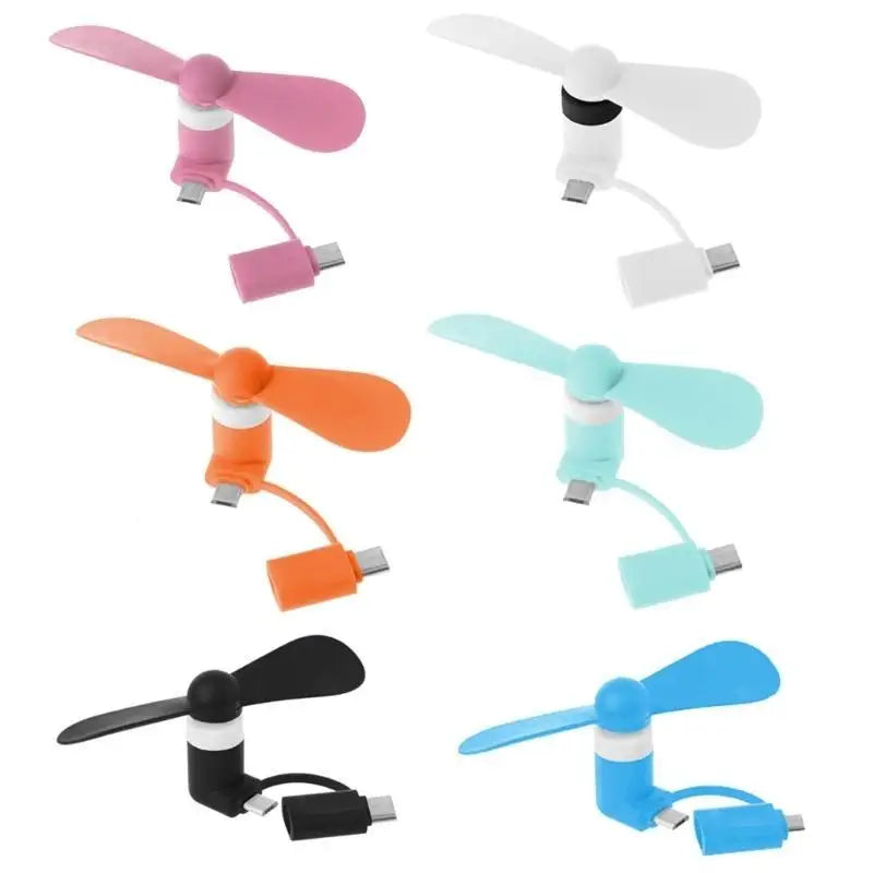 652F USB Cooling Fan TypeC USB C Gadgets Low Power for Mobile Phones Cooling Fan Zpaxo