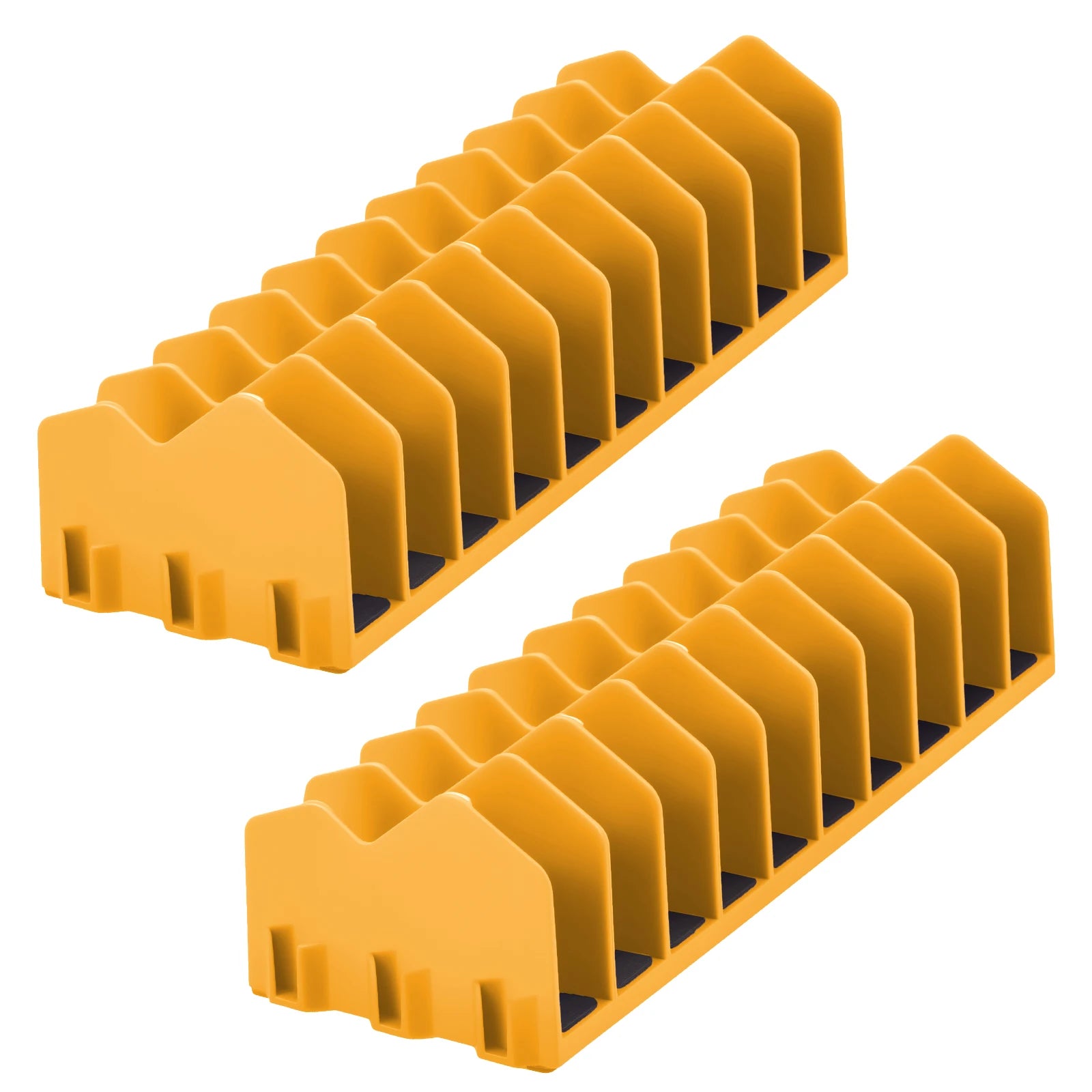 2 Plier Organizer Rack 10-Slot Tool Non-slip Rubber Base Drawer