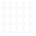 Clear Plastic Pegboard Hooks Firm Stable Grip Easy Install Multi Use
