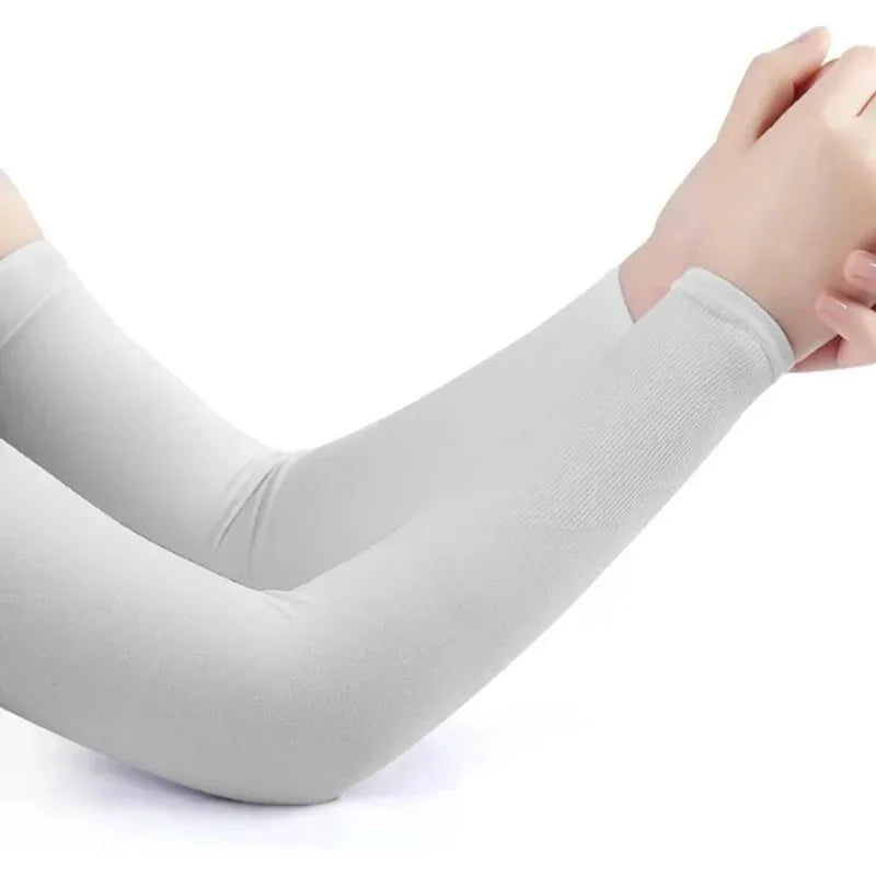 Ice Silk UV Protection Arm Sleeves – Unisex Summer Cycling