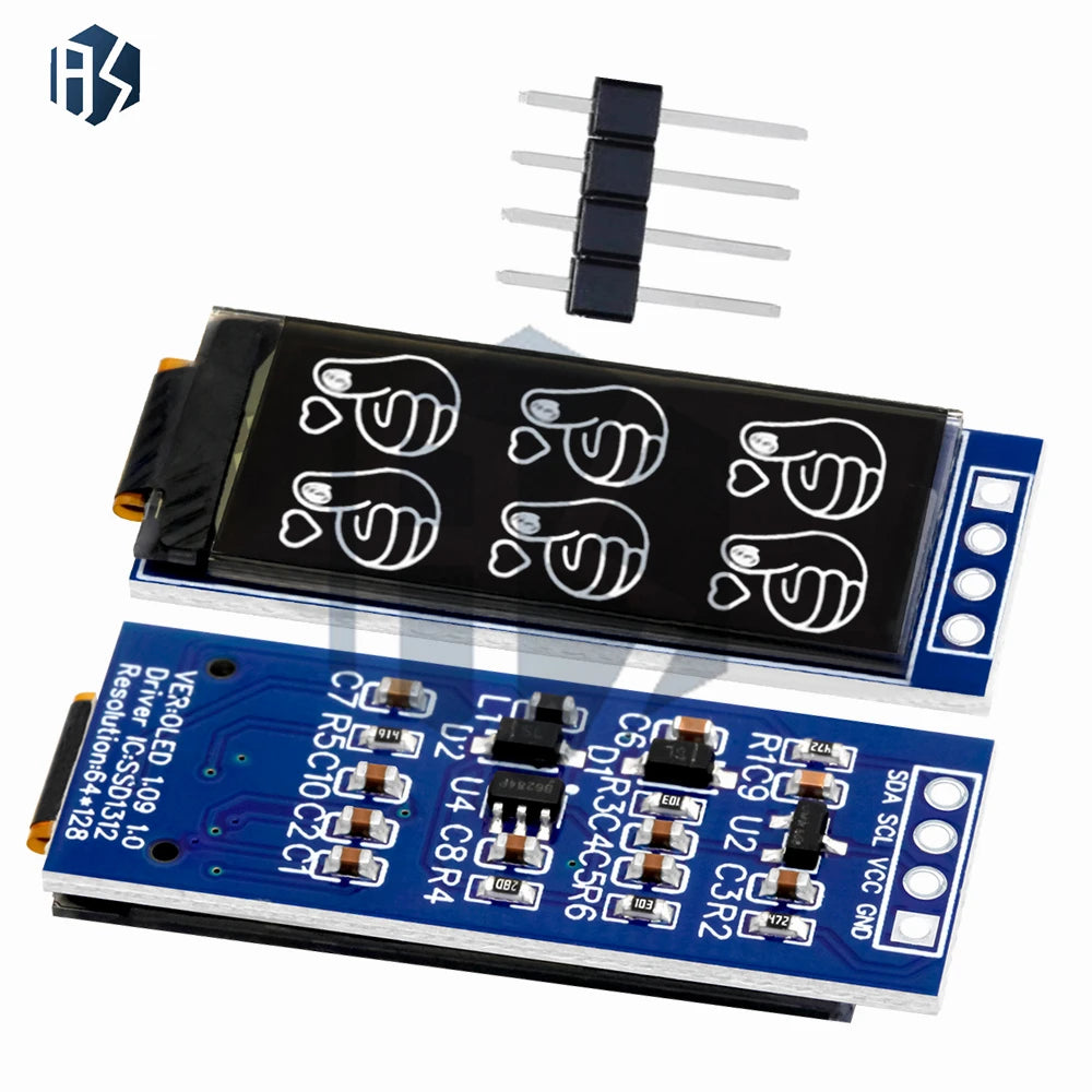 OLED Display 1 1-inch SSD1312 64X128 12864 IIC Arduino Zpaxo