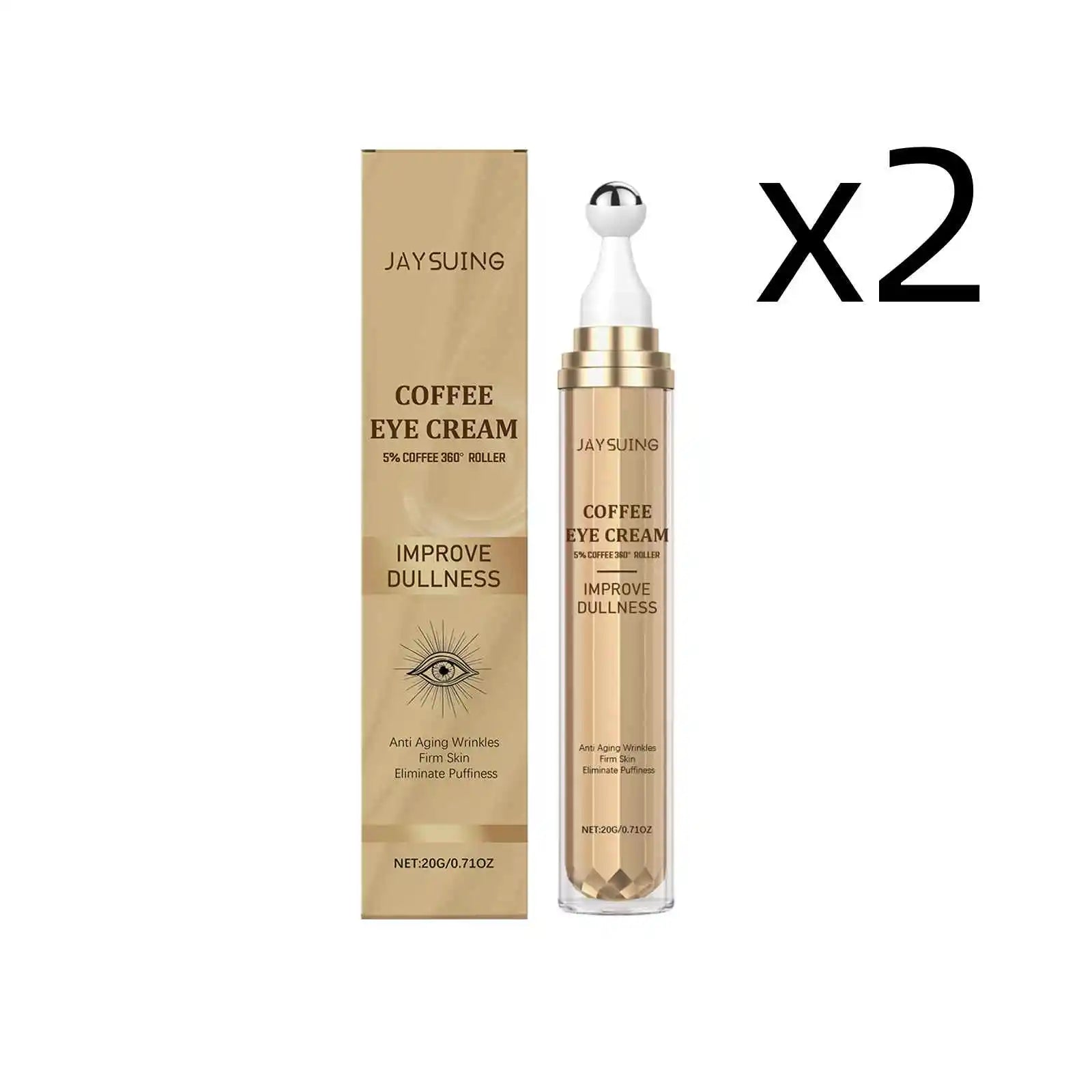Jaysuing Tightening Eye Cream – Dark Circles & Hyaluronic Acid Eye Cream Zpaxo 2pcsx20g 20g