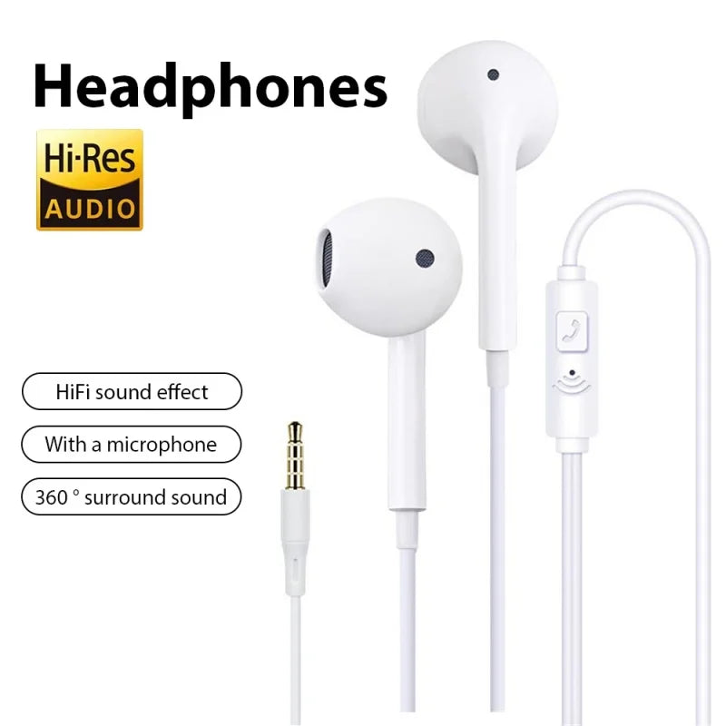 Wired Earphone Ear Headset HIFI Heavy Bass Earbuds Monitor Sports