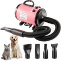 2800W Pet Dog Hair Dryer Blower – High-Power Low-Noise Grooming Pet Hair Dryer Zpaxo EU-Pink