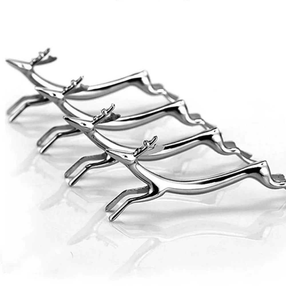 Cute Fawn & Dog Cutlery Holder – Zinc Alloy Tableware Rest Cutlery Rest Holder Zpaxo