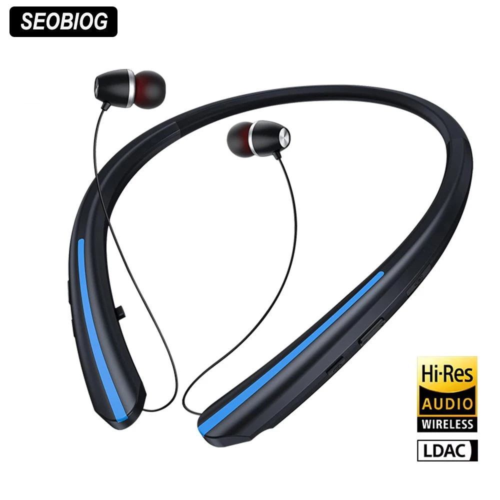 SEOBIOG Neckband Wireless Earphone HX801 Bluetooth Earbuds Noise