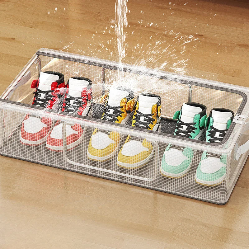 Transparent PVC Steel Frame Storage Box – Waterproof Organizer Storage Organizer Box Zpaxo