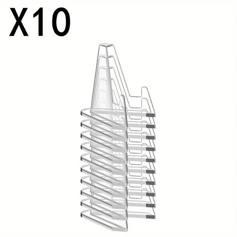 Acrylic Coin & Trading Card Display Stands – 10/30 Pack