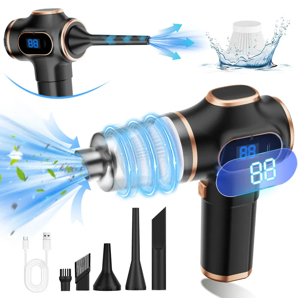 ABS Wireless Power Car Vacuum Cleaner Household Carpet Sofa Office Zpaxo