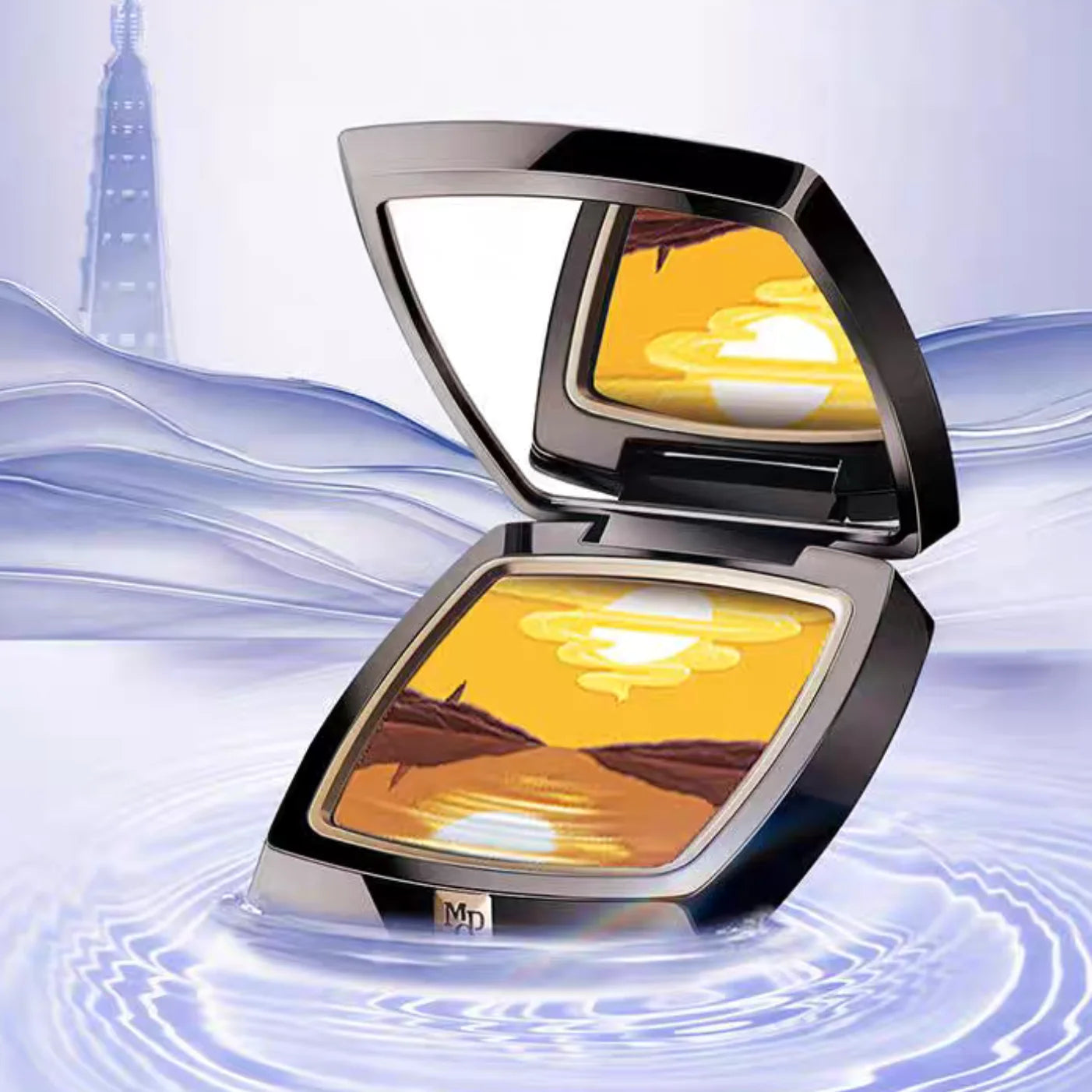 MAOGEPING Lakeside Moonlight Multi Purpose Eyeshadow Palette 100 Zpaxo