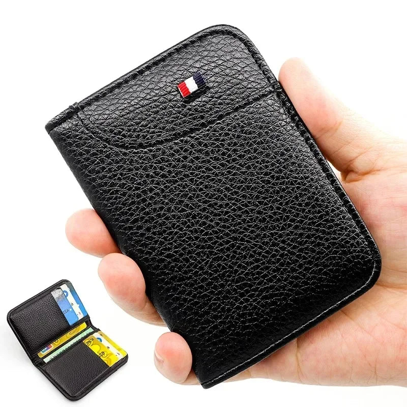 Ultra-Thin PU Leather Slim Card Holder Wallet | Unisex Mini