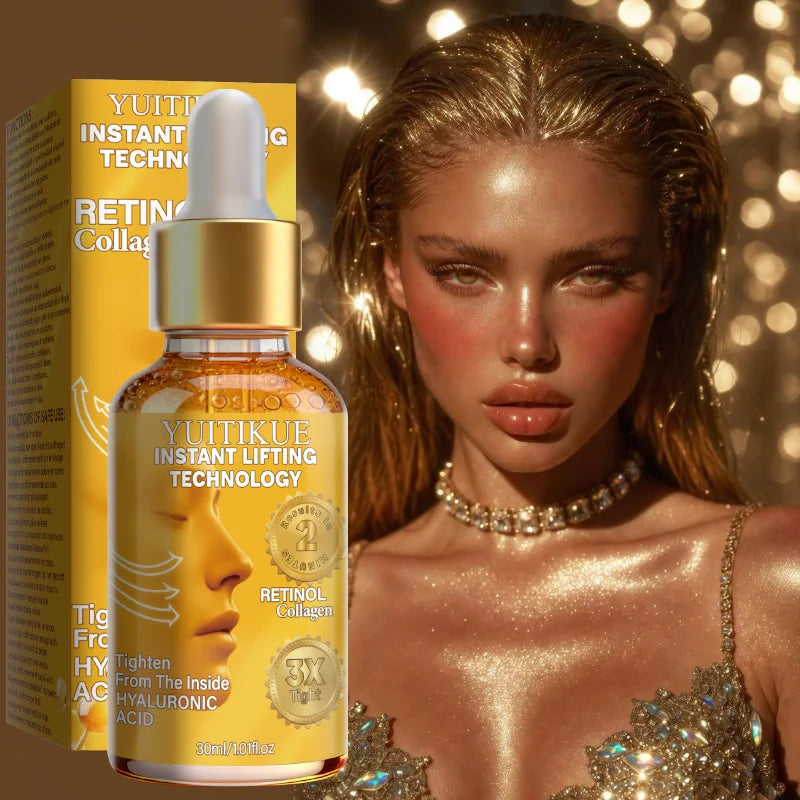 Liquid Gold Face Oil – Retinol, Collagen & Hyaluronic Acid Serum Face Serum Oil Zpaxo