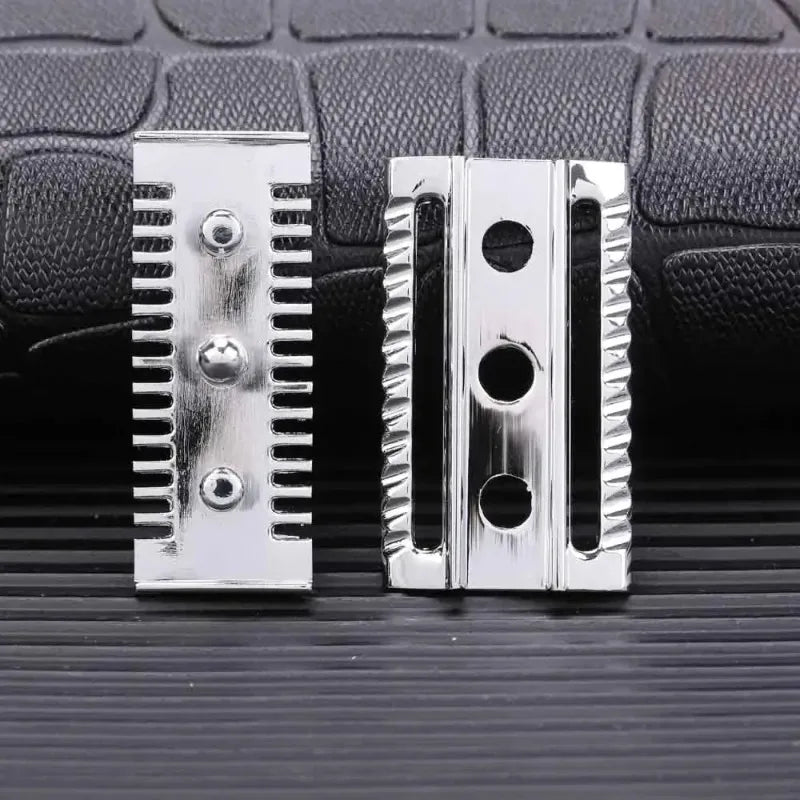 YAQI Slant Safety Razor Head – Aggressive Chrome DE Replacement Safety Razor Head Zpaxo