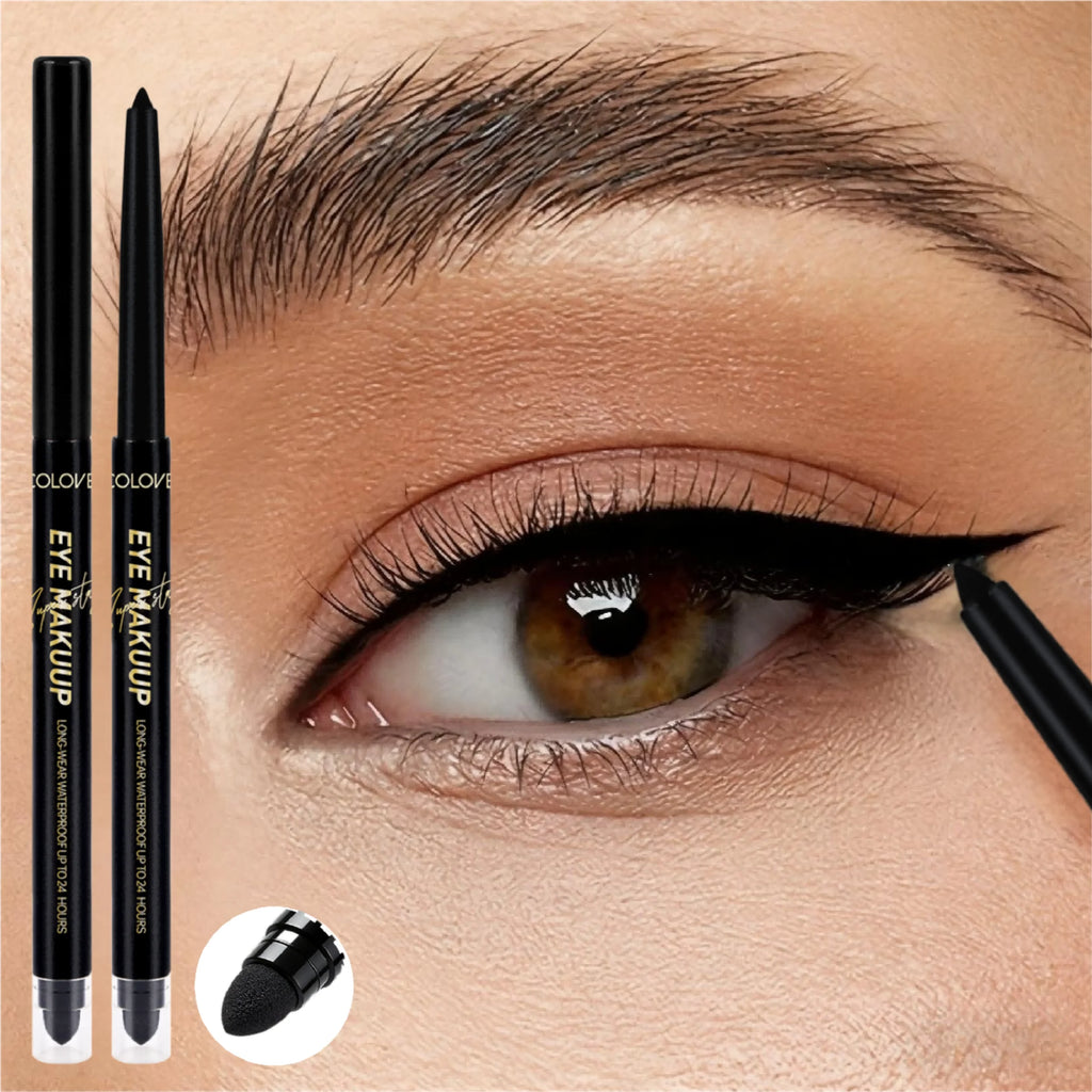 Waterproof Dual-ended Eyeliner-brush&precise Tip Smudge-proof