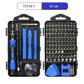 Precision Screwdriver Set,WOZOBUY 115/122/138 in 1 Computer Screwdriver Kit,Electronics Tool Kit for Tablet,iPhone, PS4 Repair Zpaxo 115-blue-5