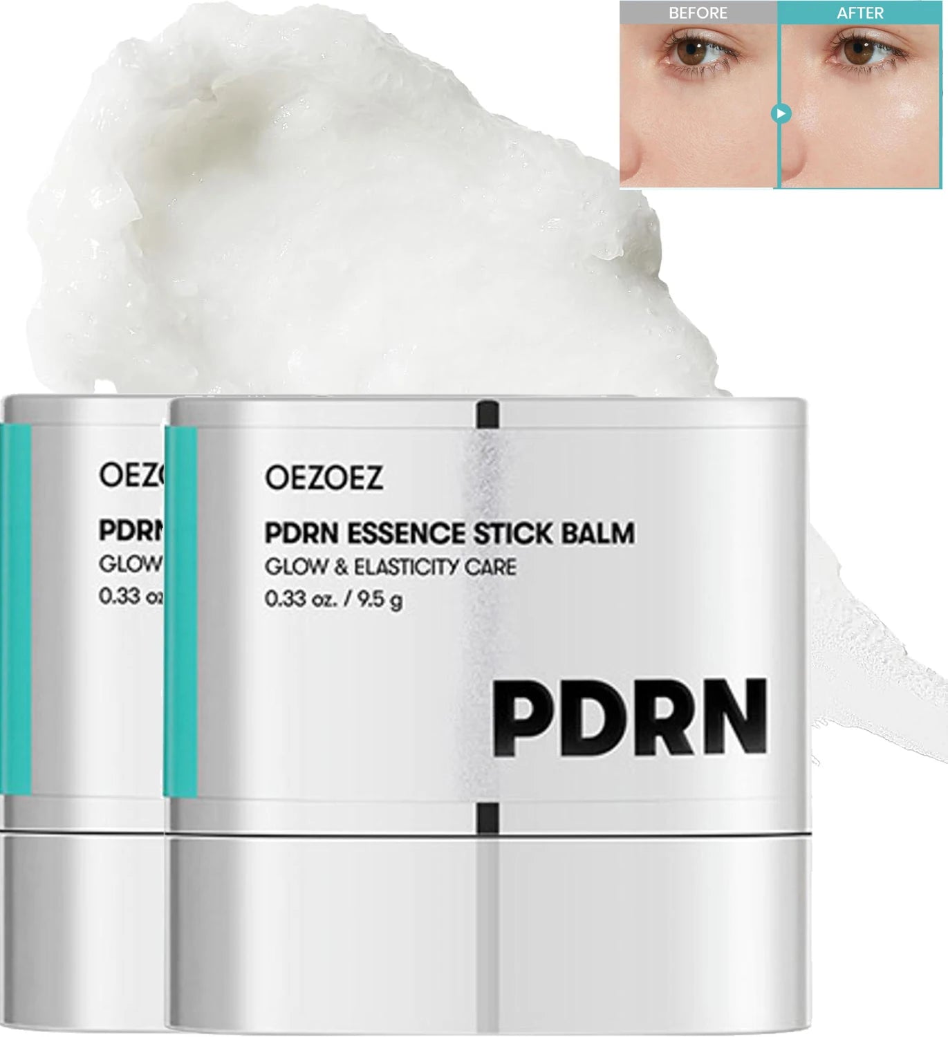 PDRN Essence Stick Balm With Collagen Nicotinamide for Eye,Face & Neck,Hydrating Smooths Fine Lines Boosts Elasticity Skin Care Zpaxo