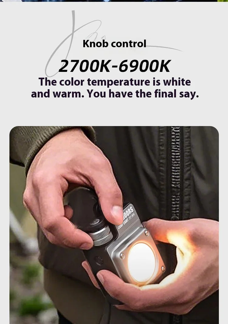 ESMARTER COB LED Camping Lantern 3500LM Magnetic Hook IPX4