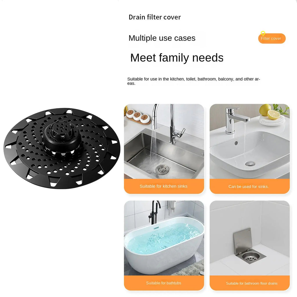 Hair Catcher Drain Protector Clog Preventer Universal Bathtub Shower