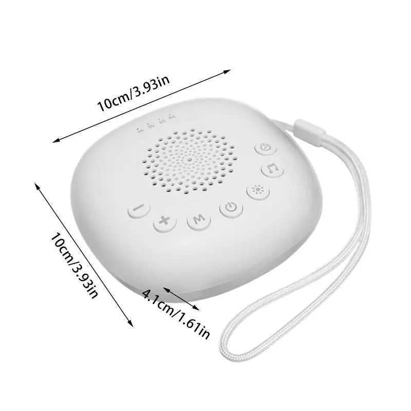 White Noise Machine Portable Sleep Calming Accessories USB Rechargeable Sleep Aid Soother For Bedroom Nursery Travel Meditation Zpaxo