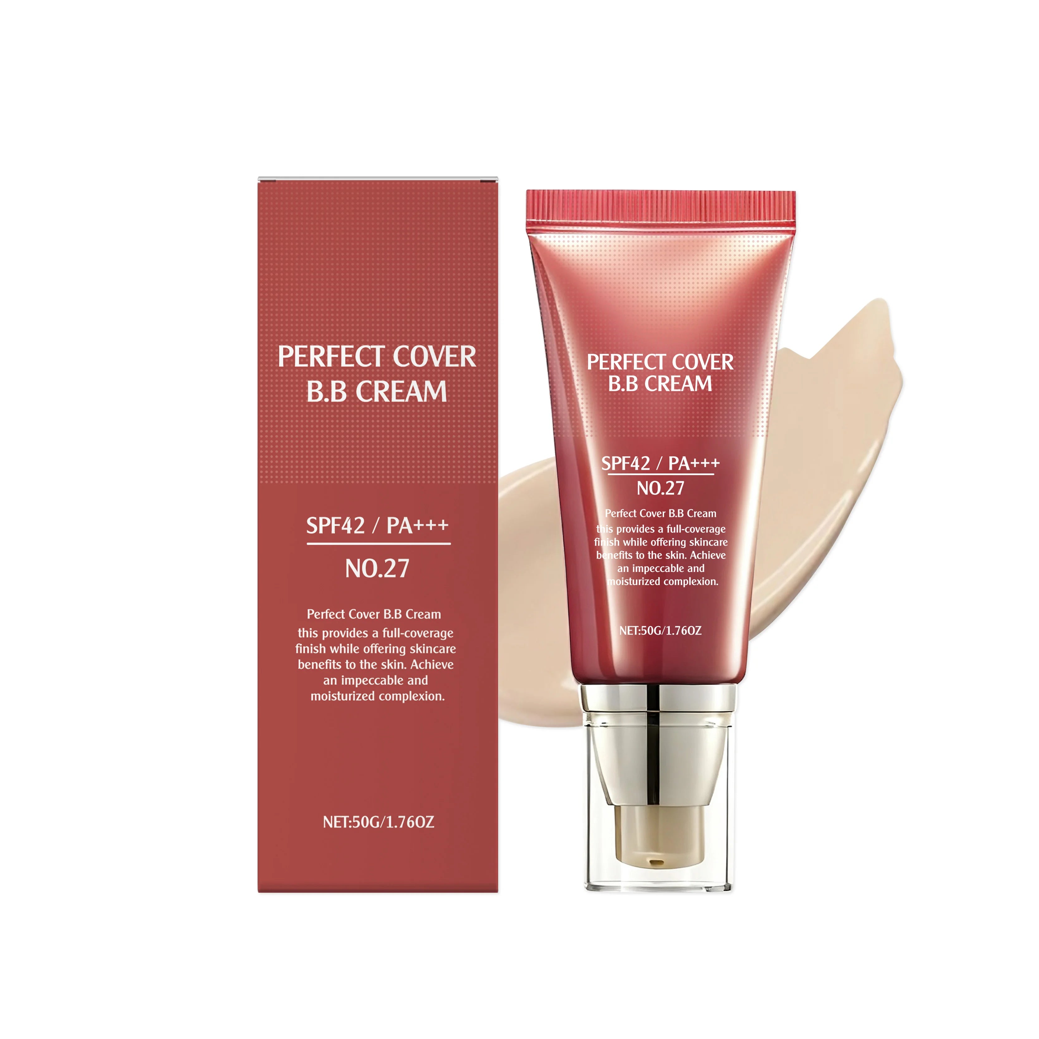Perfect Cover BB Cream – Full Coverage, Oil Control & Brightening BB Cream Concealer Zpaxo Natural Skin Tone