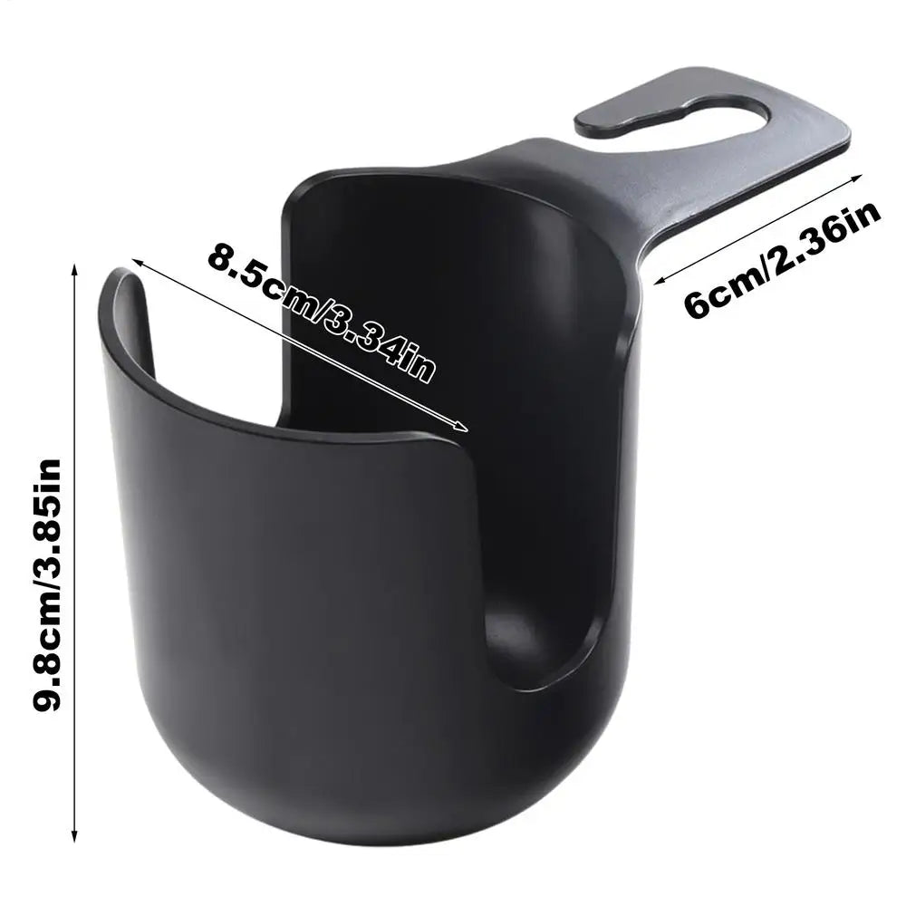 Car Rear Seat Cup Holder – Hanging Beverage & Bottle Rack Car Cup Holder Zpaxo Black