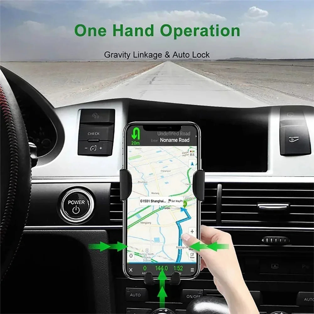 30W Fast Wireless Car Charger Mobile Phone Holder Gravity Induction Car Air Vent Phone Holder Stand For iPhone Samsung Xiaomi Zpaxo