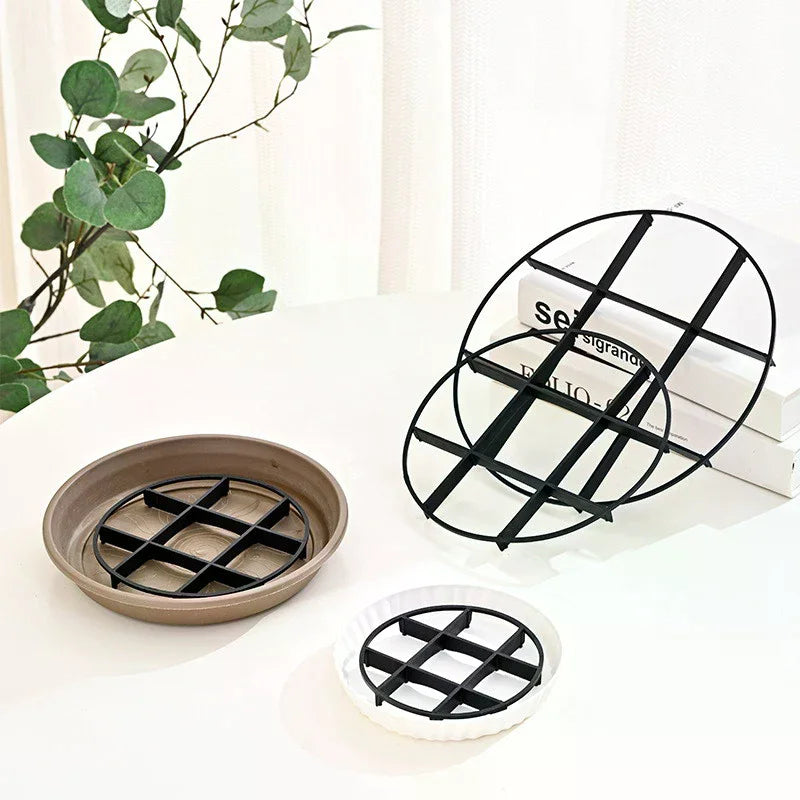 Anti Rot Root Plastic Saucer Bracket Drip Plant Flowerpot Tray Indoor Zpaxo