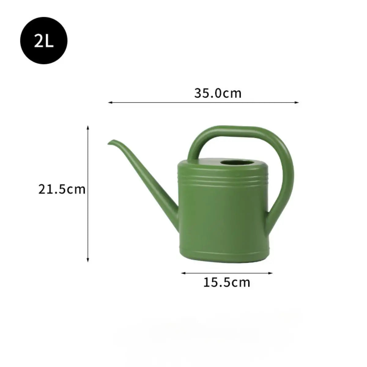 Watering Can Water Can for Plants with Sprinkler Head 2L Long Mouth Watering Can Flower Watering Can for Outdoor House Plant Zpaxo 2L green