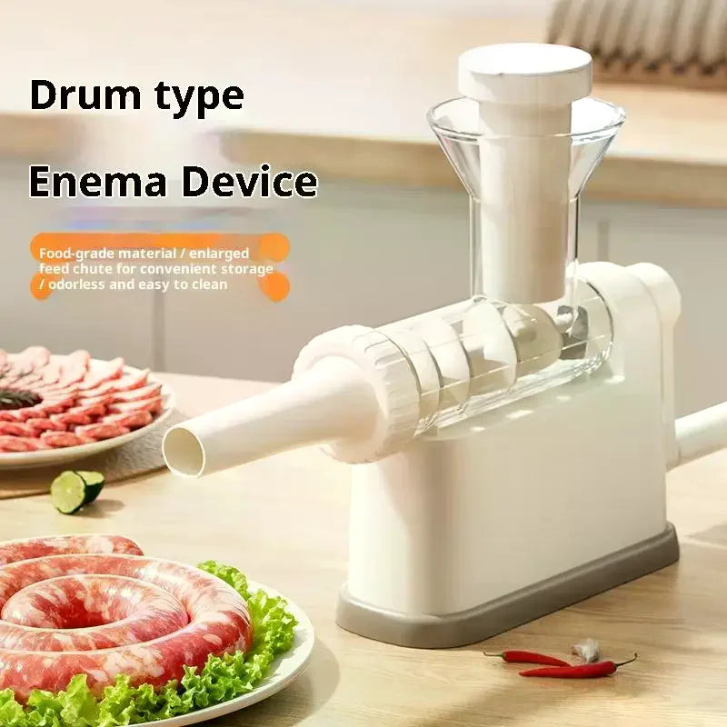 Manual Sausage Stuffer Machine Meat Grinder Filling Maker Tubing Zpaxo