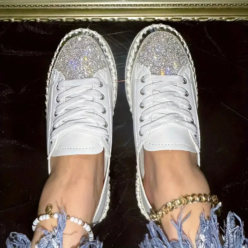 Women Sneakers Round Toe Ballet Flats Platform Shallow Creepers Dress
