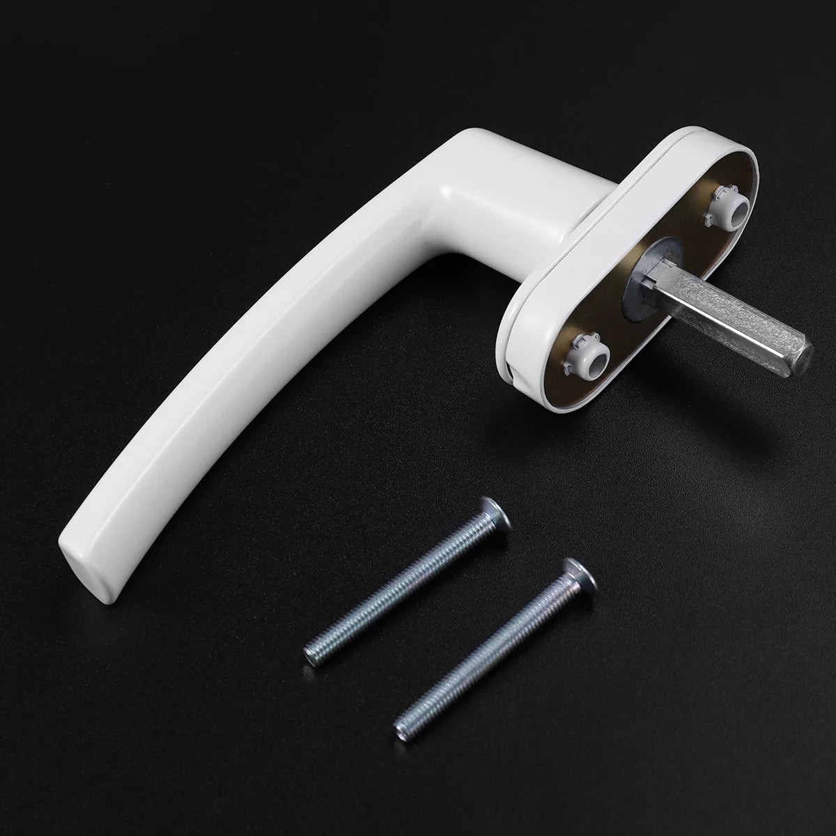 Inside Interior Inner Window Handle Crank Aluminum White Safety Lock