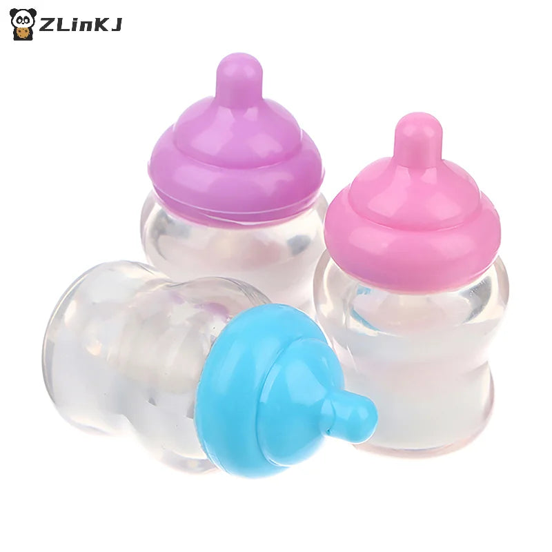 ▶3PCS Dollhouse Baby Bottle Accessories Play House Toys Furniture Doll House Miniature Accessories Zpaxo