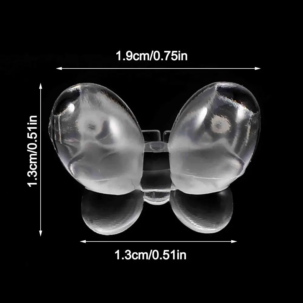 Transparent Gel Showing Ring Butterfly Display Nail Chart Art Tool Zpaxo