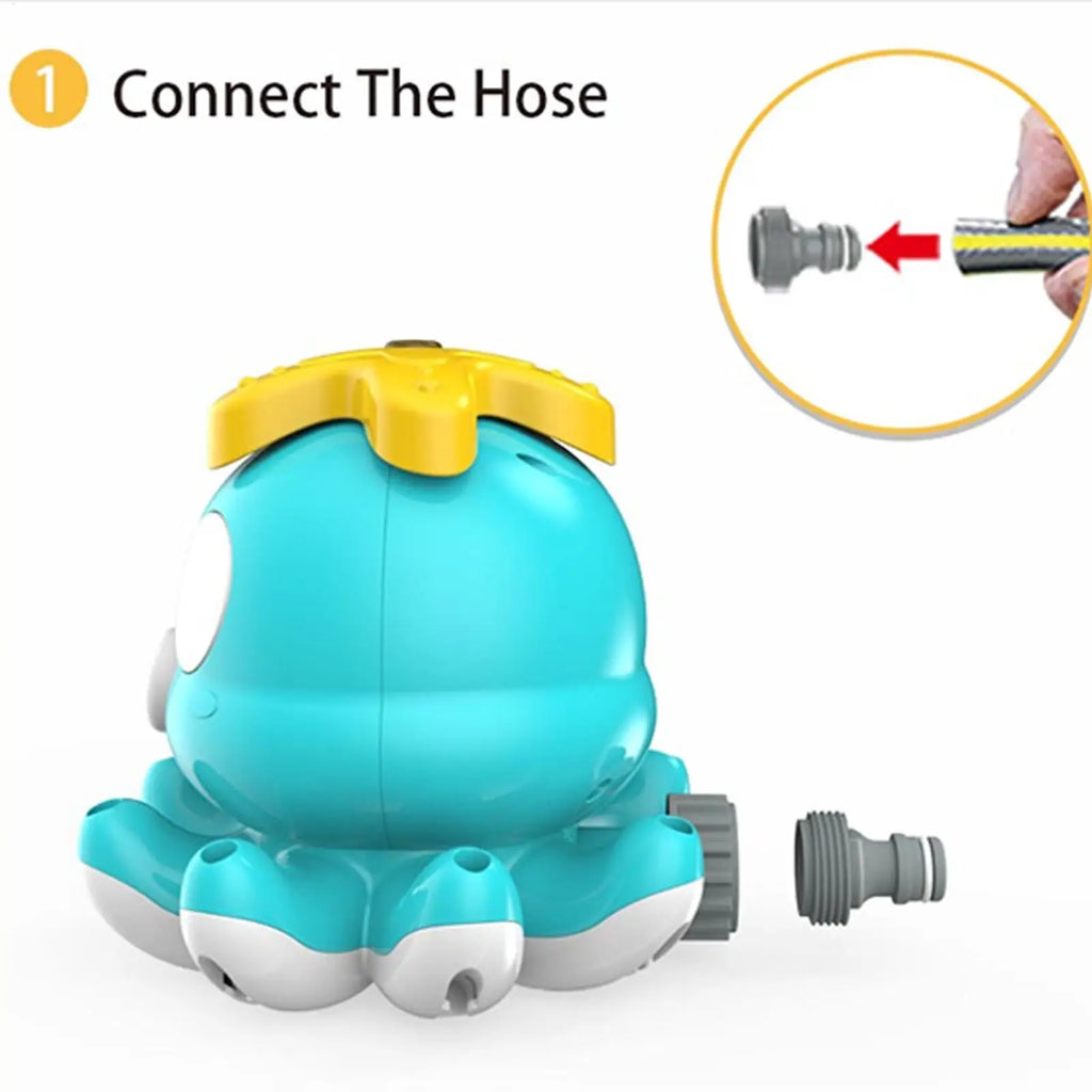 Water Sprinkler For Kids Octopus-Shaped Yard Sprinkler With 8 Swinging Tubes Outdoor Water Sprayer Garden Toy For Ages 3 Boys Zpaxo