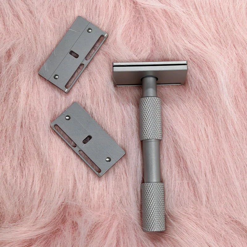 YAQI Aileron GEM Safety Razor – 3 Plates | Stainless Steel Safety Razor Zpaxo