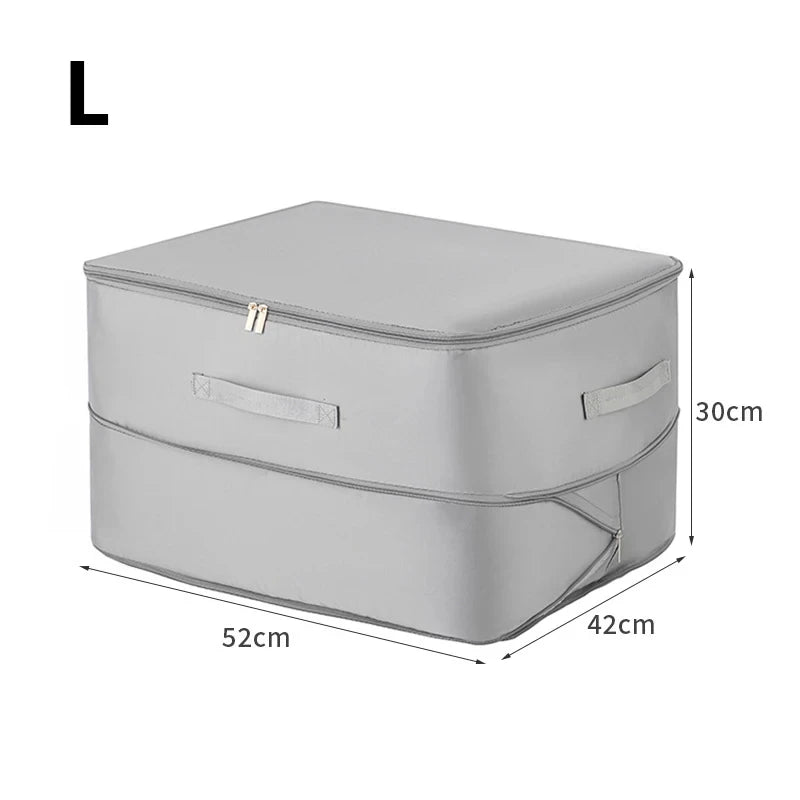 Large Capacity Compression Clothes Storage Bag Waterproof Cabinet Organizer Ultra Space Saving Quilt Pillow Blanket Storagepouch Zpaxo 1pc Gray-L