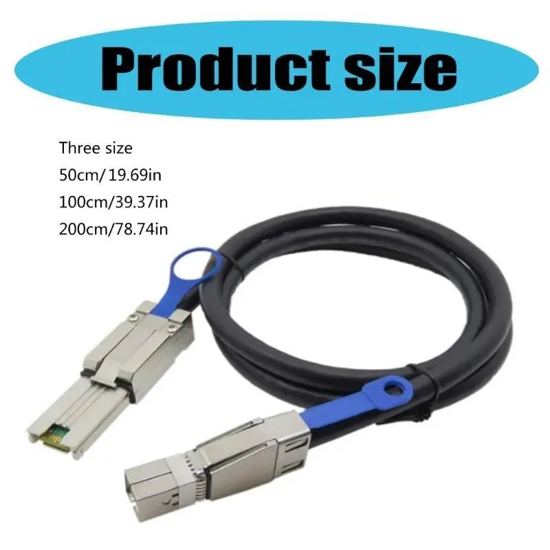 652F 0.5/1/2m SFF-8088 to SFF-8644 Cable 4X Mini Data Server Raids External Cable Zpaxo