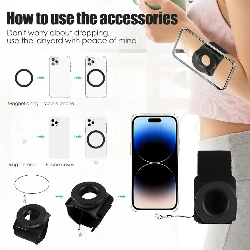 Magnetic Arm Phone Holder for Running – iPhone & Samsung