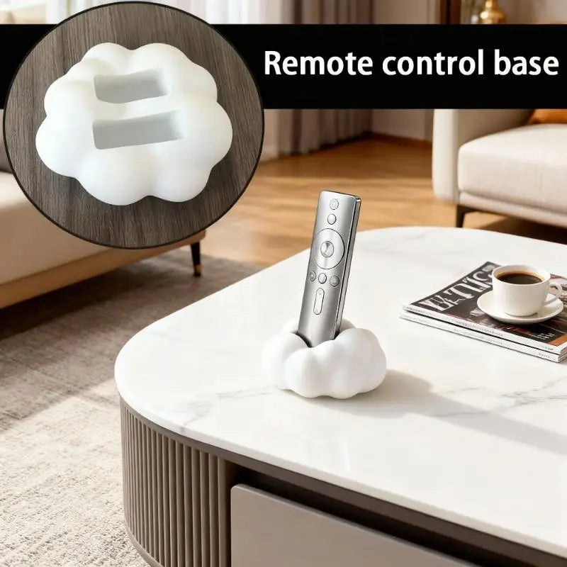 3D Cloud-shaped Remote Control Holder Cute Desktop Organizer Stand TV
