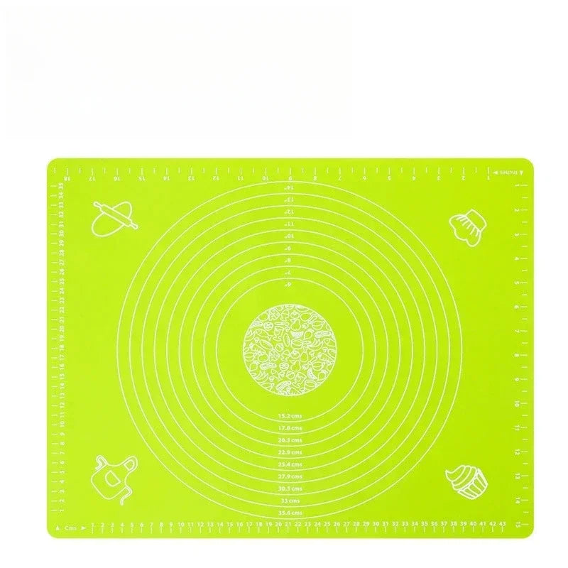 Non-Stick Silicone Baking Mat for Pizza, Bread & Pastry Dough Silicone Baking Mat Zpaxo GREEN 50x40cm