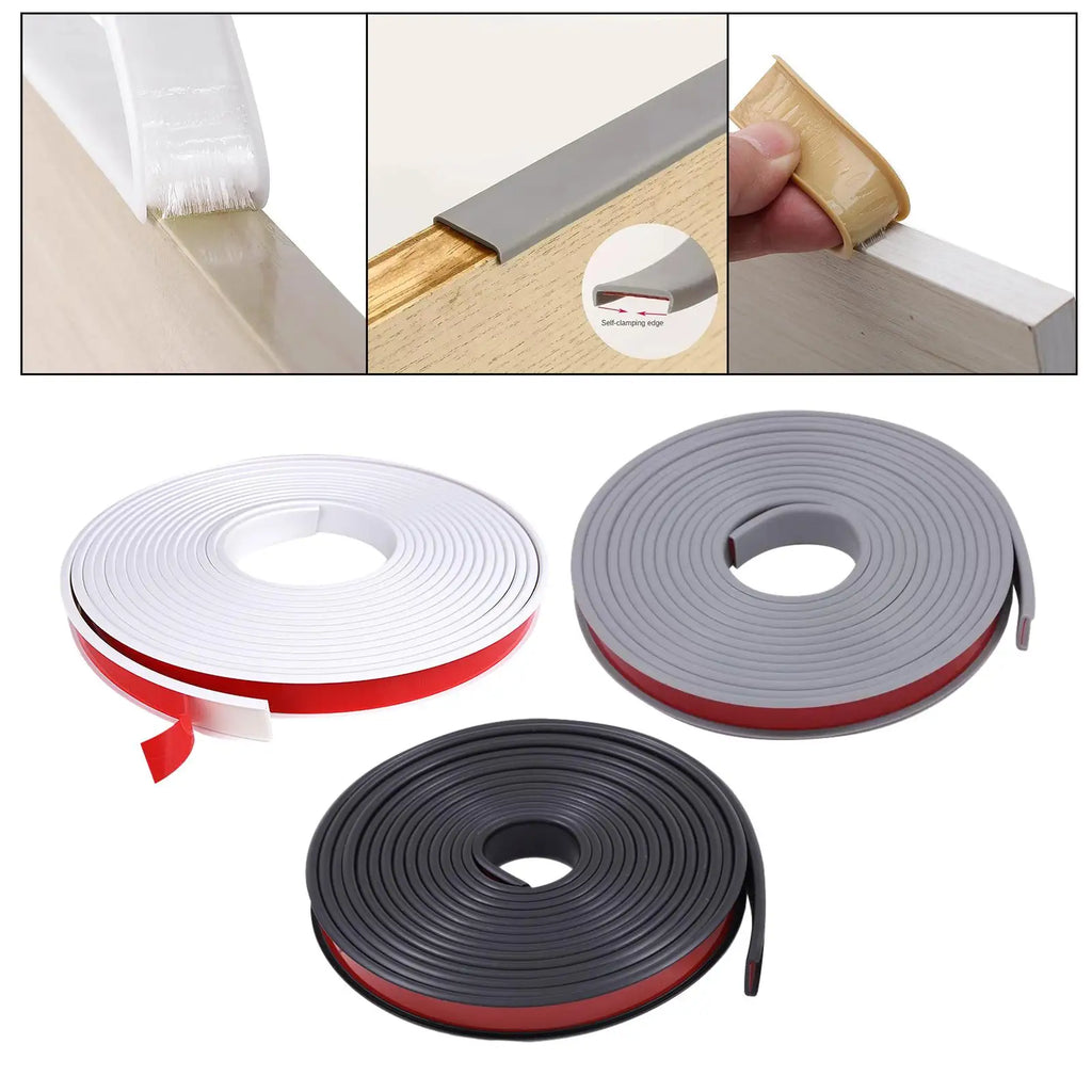U Shape Edge Banding 18mm Self Adhesive Veneer Edging Furniture Edge Protector for Tables Hardboard DIY Boards Cabinet Repair Zpaxo