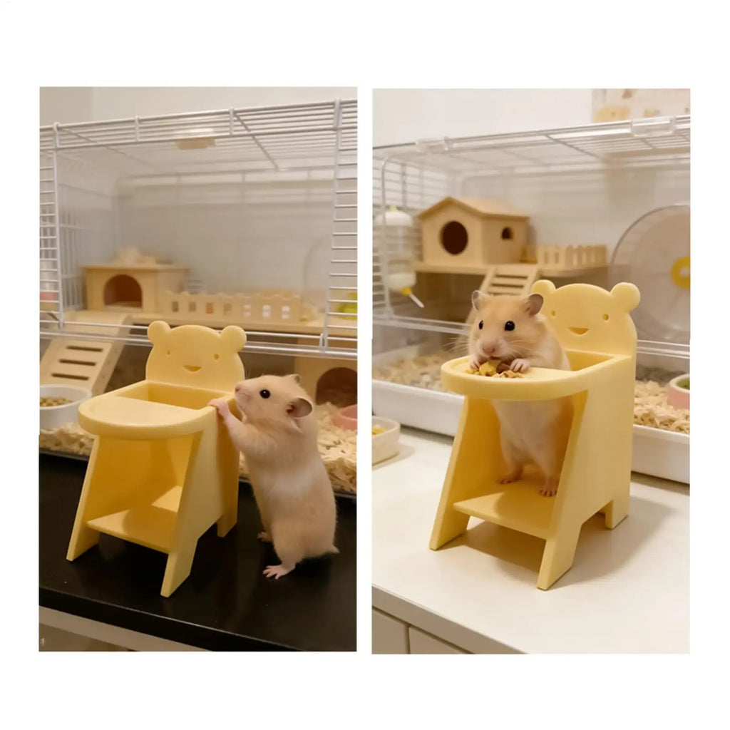 Hamster Chair Cute Decorative Feeding Habitat Dining Booster Seat
