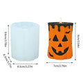 Candle Casting Halloween Mold Ghost Face Pumpkin Reusable Silicone