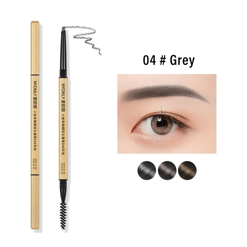 Waterproof Eyebrow Pencil Double-headed Pigmented Long Lasting Zpaxo 04