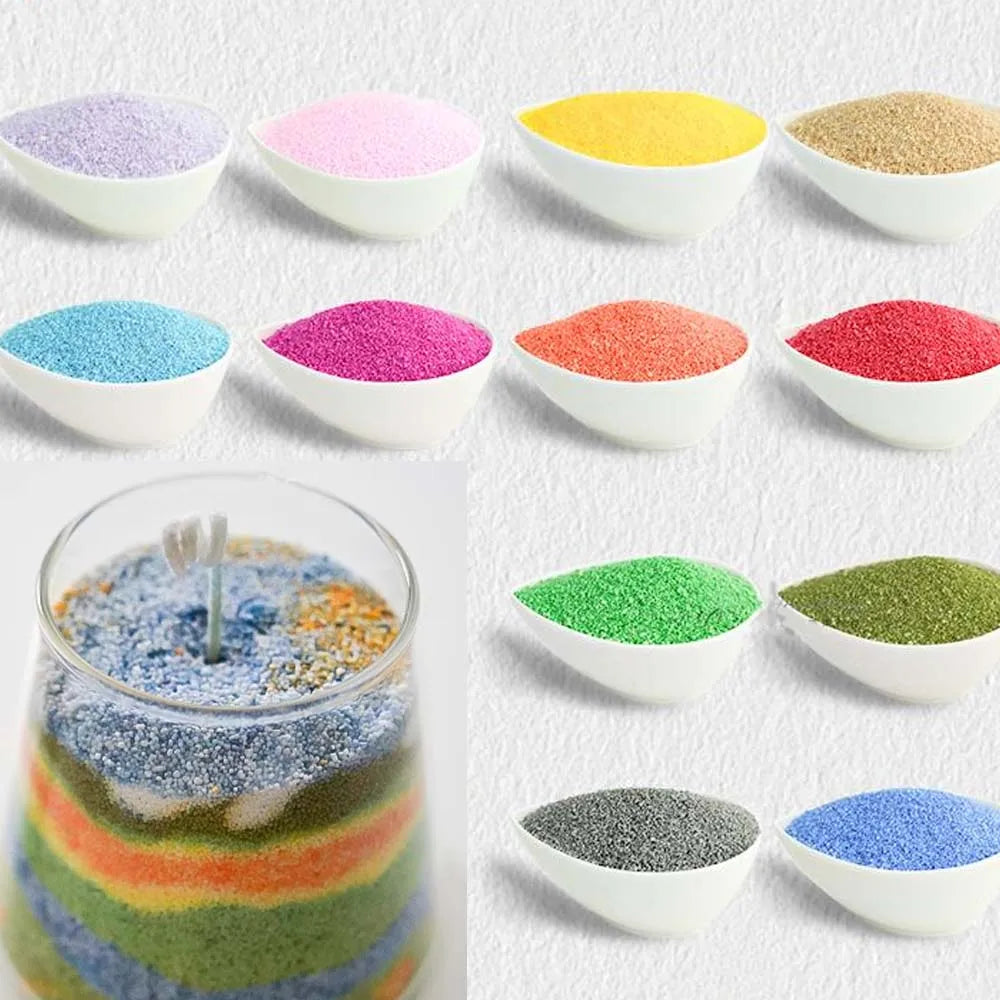 10-Color Pearl Sand Wax Particles – Ice Flower Candle Making Kit Candle Making Wax Zpaxo