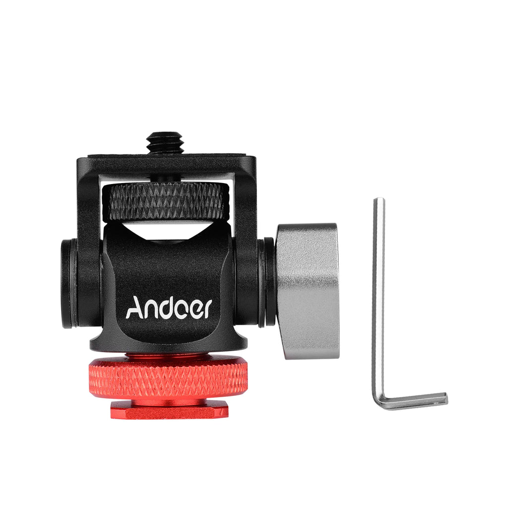 Camera Mount Tripod Head Cold Shoe Adapter Aluminum Alloy 1 Screw