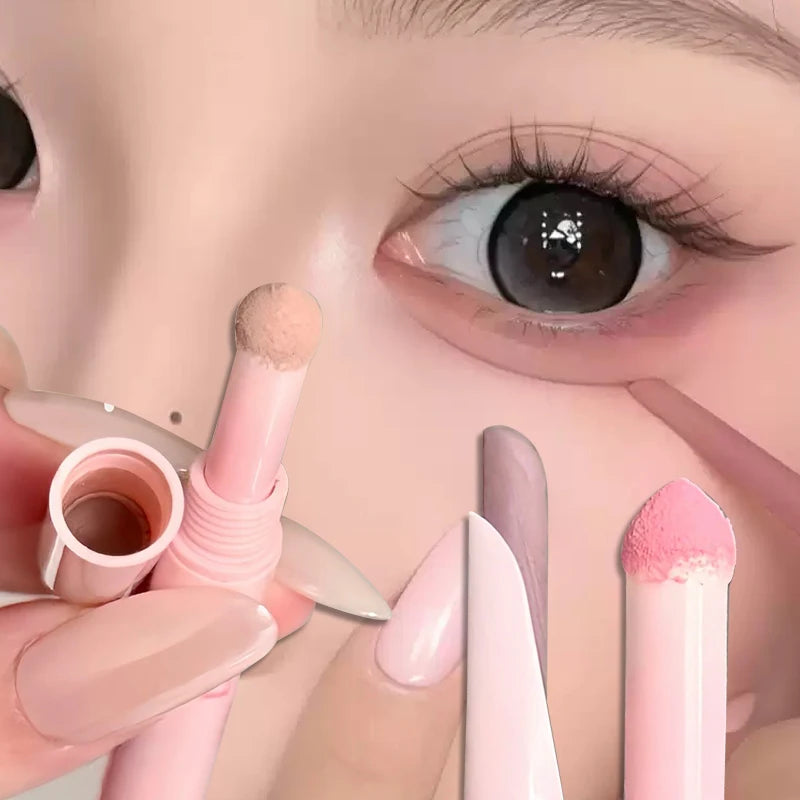 Meniscus Double-ended Silkworm Eyeliner Shadow Highlight Pen Waterproof Natural Brightening Aegyo Sal Pencil Contour Eye Makeup Zpaxo